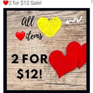 💛💛💛 2/$12 sale items 💛💛💛